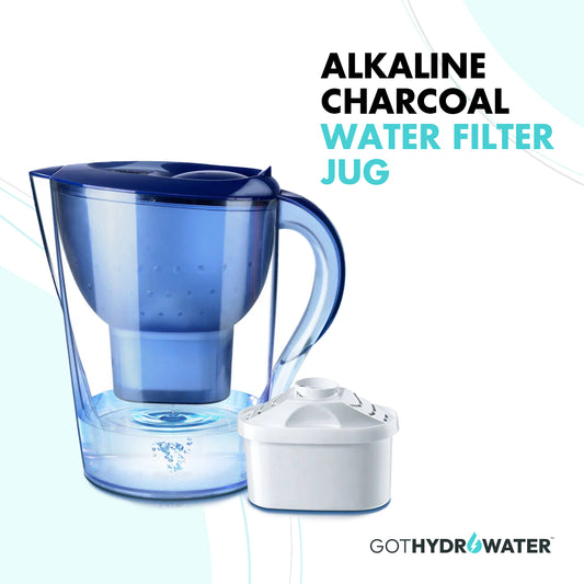 GotHydroWater™ Alkaline charcoal Water Filter Jug - 3.5L